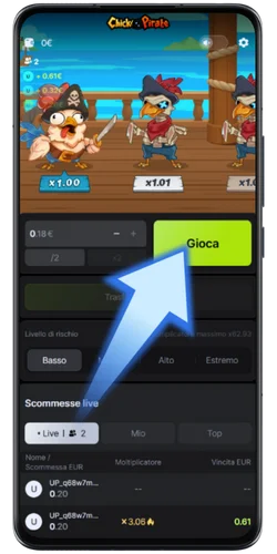 Avvia il gioco