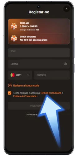 Crie uma conta ou faça login