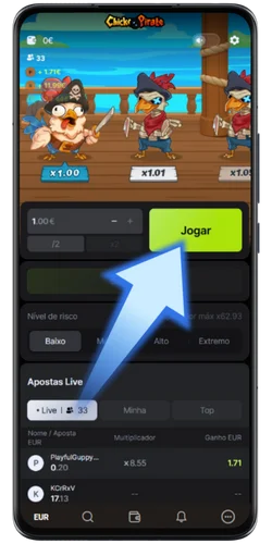 Inicie o jogo