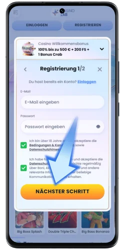 Konto erstellen oder anmelden